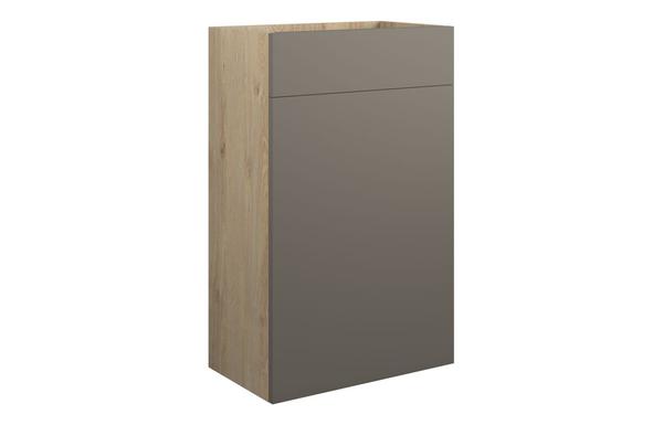 Eden 500mm Standard WC Unit - Matt Stone (Oak Cab)